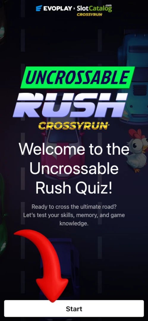 Découvrez le jeu incroyable de l'Uncrossable Rush sur Evoplay en ligne