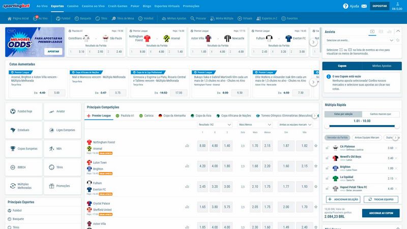 Η Sportingbet Προσφέρει μια Μεγάλη Επιλογή Αθλημάτων για Στοιχηματισμό